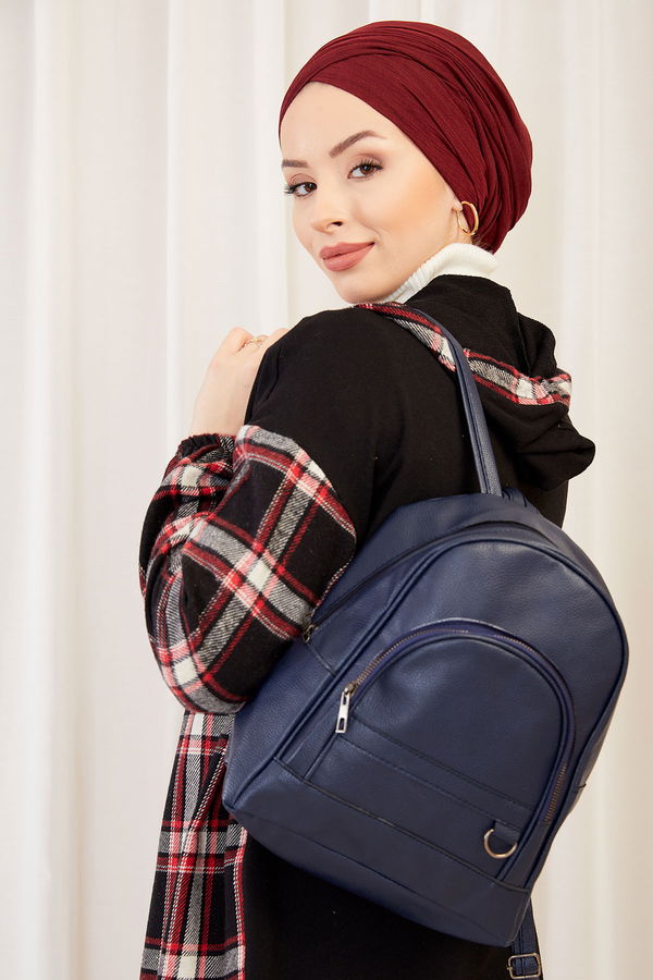 Kadın Lacivert Sırt Cantası LACIVERT - 20739 - 20739 LACİVERT