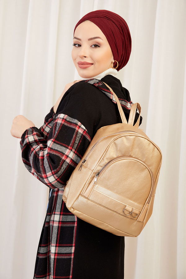 Kadın Sarı Sırt Cantası SARI - 20739 - 20739 Sarı