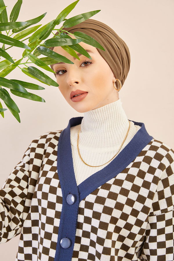 Dugmeli Hırka HAKI LACIVERT - 20752 Haki - 20752