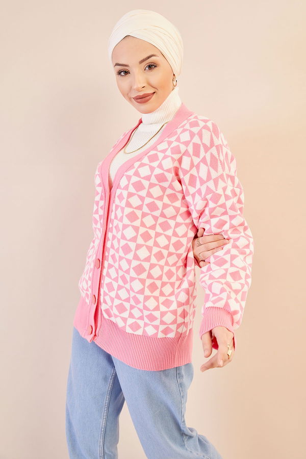 Dugmelı Hırka PEMBE - 20753 Pembe - 20753