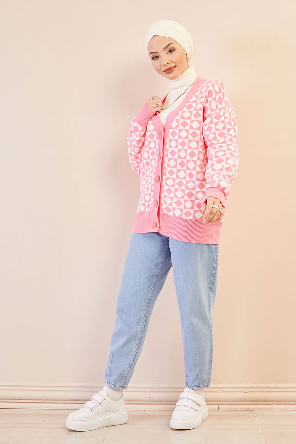 Dugmelı Hırka PEMBE - 20753 Pembe - 20753