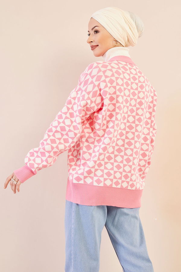 Dugmelı Hırka PEMBE - 20753 Pembe - 20753
