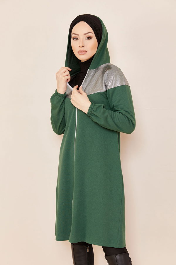 GARNILI TUNIK Yeşil - 3555 YEŞİL