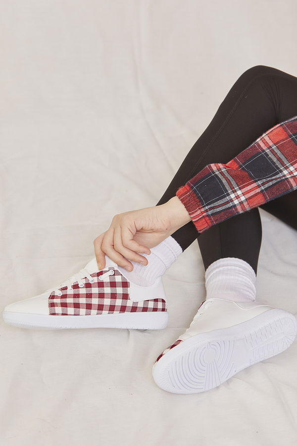 Kadın Bordo SPOR AYAKKABI - 8842 BORDO