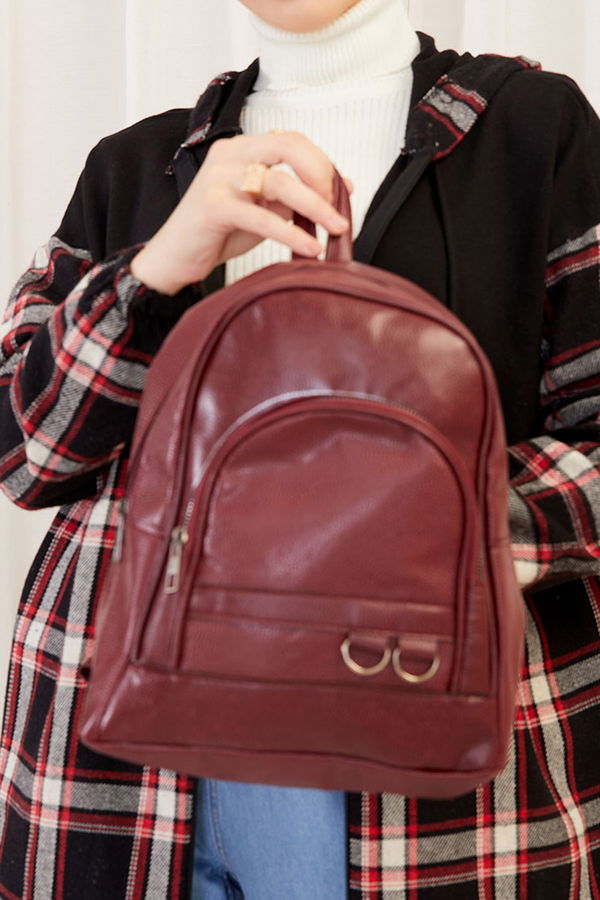 Kadın Bordo Sırt Cantası BORDO - 20739 - 20739 BORDO