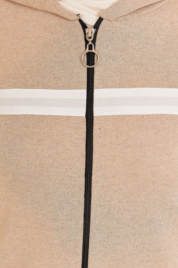Fermuarlı Ferace Bej - 4218