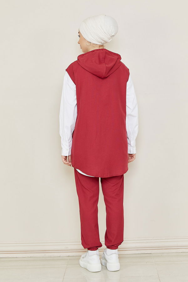 Tunık Pantolon Bordo - 3707