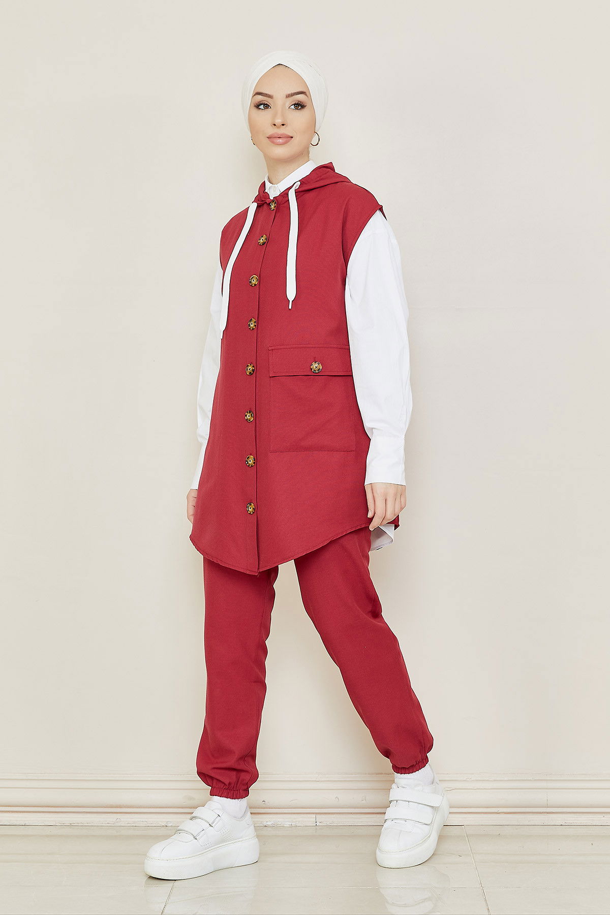 Tunık Pantolon Bordo - 3707