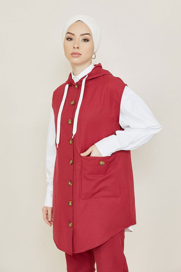 Tunık Pantolon Bordo - 3707