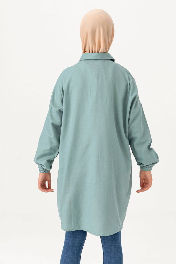 Kuş Gözlü Tunik Yeşil - 3479 YEŞİL