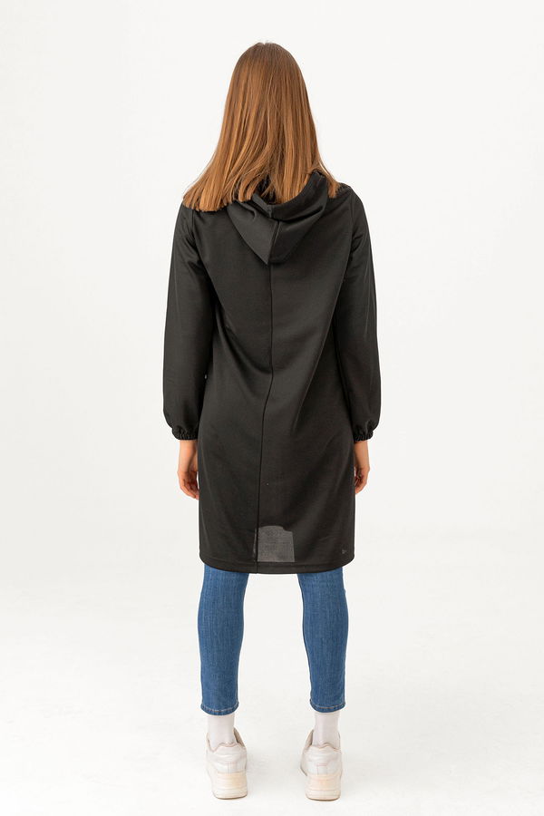 KAPSONLU TUNIK Siyah - 3515