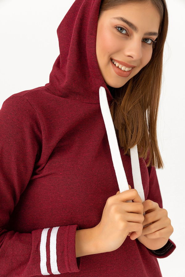 Seritli Tunik Bordo - 3522