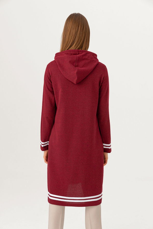 Seritli Tunik Bordo - 3522