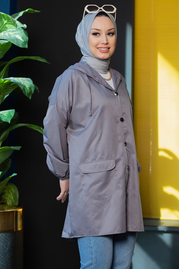 YAGMURLUK Gri - 8665