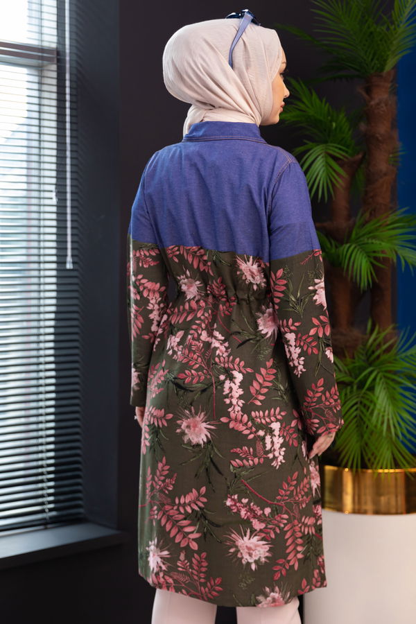 DESENLI TUNIK Haki - 3681