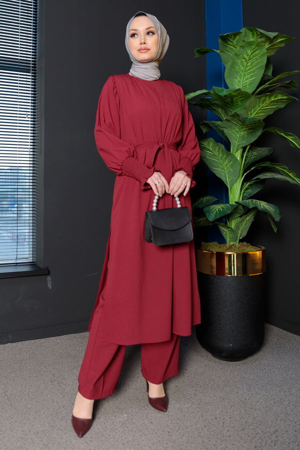Tunık Pantolon Bordo - 3678 BORDO