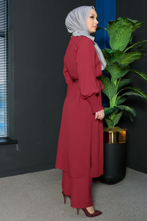 Tunık Pantolon Bordo - 3678 BORDO
