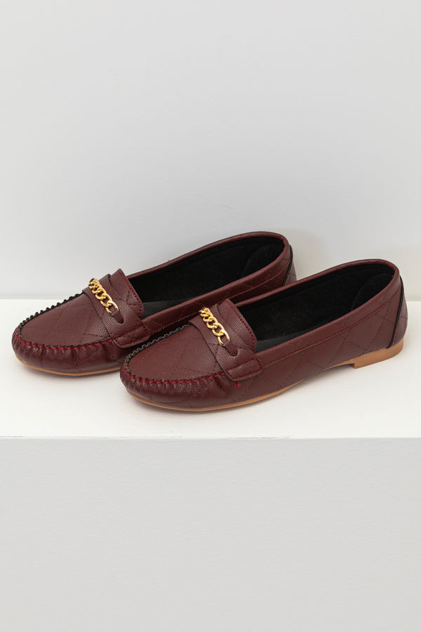 Kadın Bordo Babet - 8874