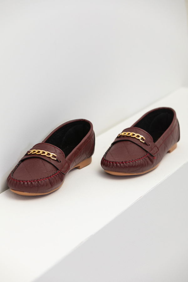 Kadın Bordo Babet - 8874