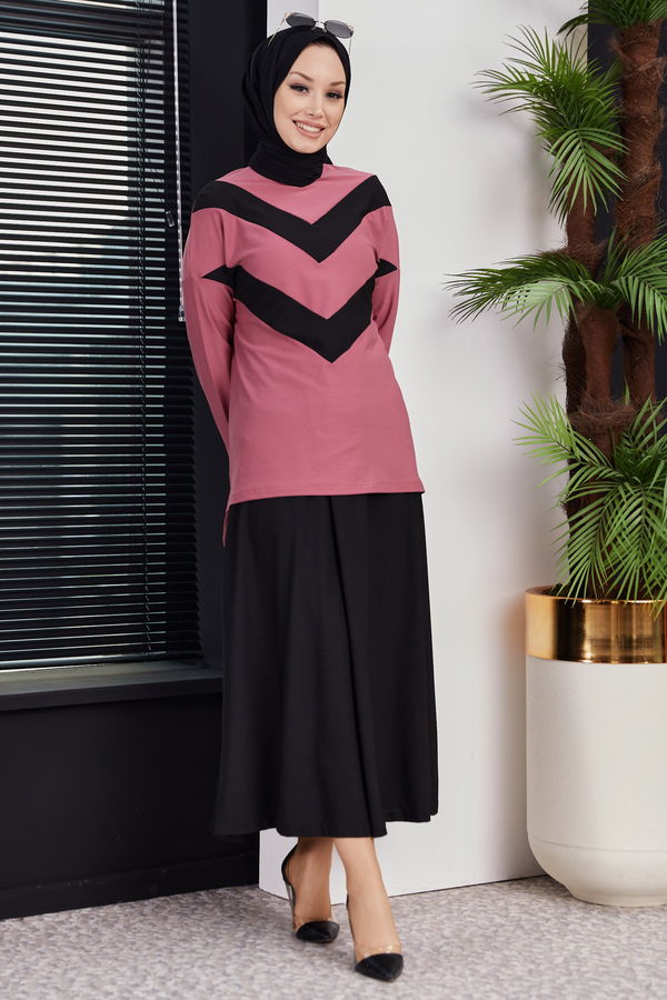 Bluz Etek GUL - 3766 Pembe - 3766