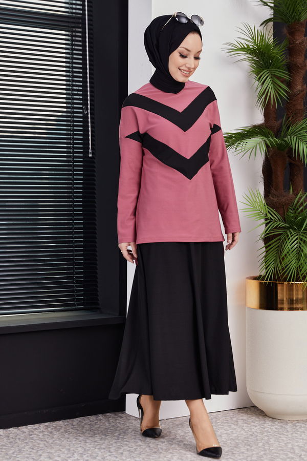 Bluz Etek GUL - 3766 Pembe - 3766