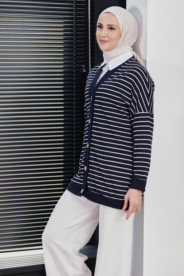 Dugmelı Hırka LACIVERT - 3810 Lacivert - 3810 LACİVERT
