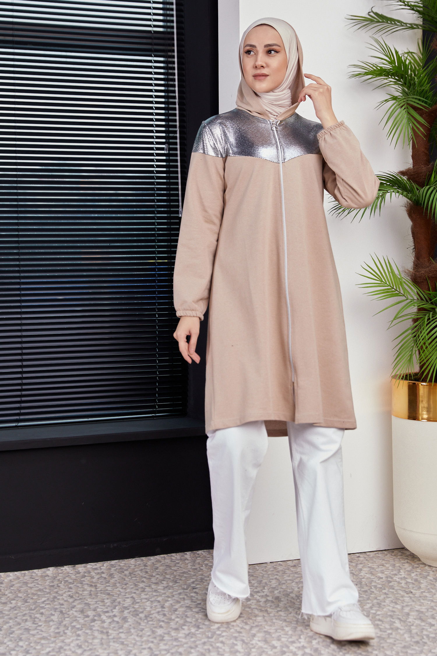 GARNILI TUNIK Bej - 3555 BEJ