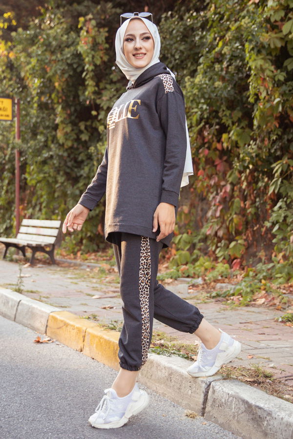 Tunık + Pantolon Antrasit - 8328
