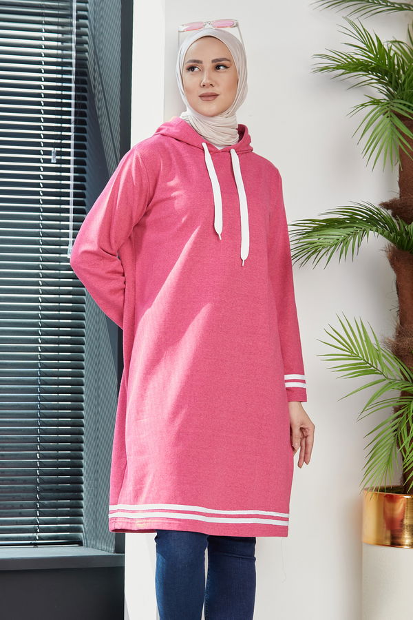 Seritli Tunik Fuşya - 3522 FUŞYA