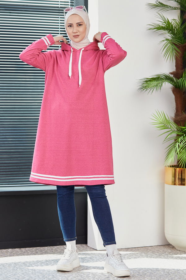 Seritli Tunik Fuşya - 3522 FUŞYA