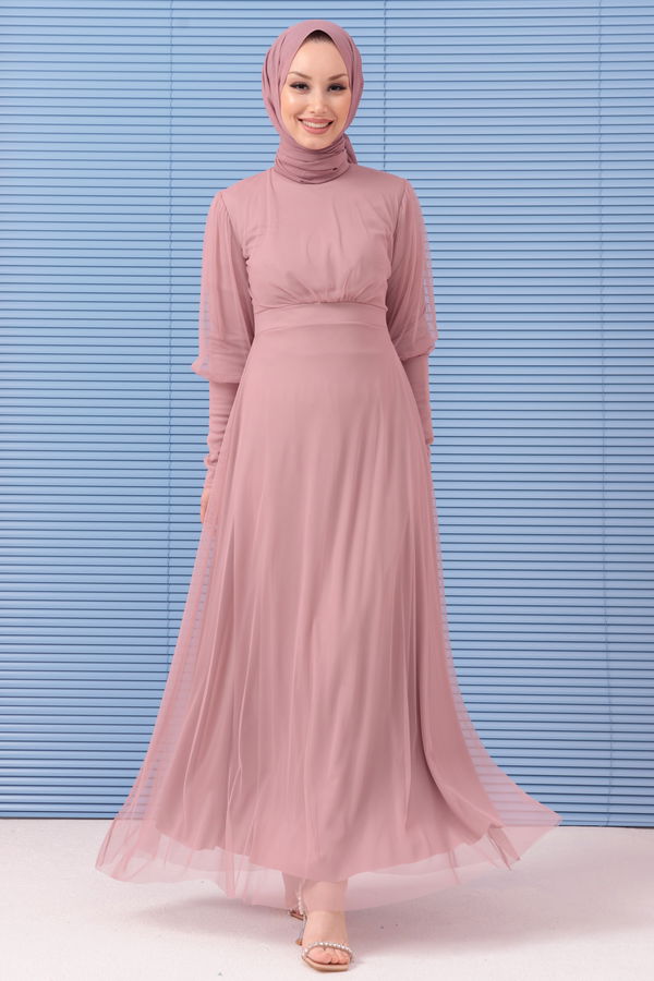 Abiye Elbise Pembe - 10305 PEMBE