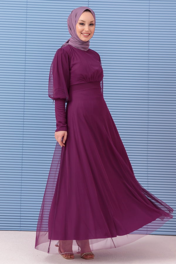 Abiye Elbise Mor - 10305 MOR