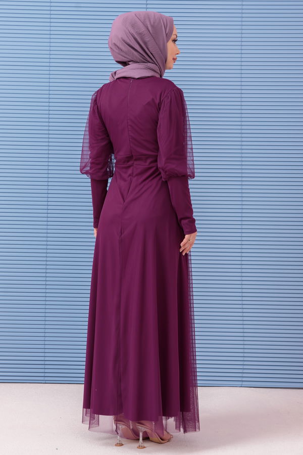 Abiye Elbise Mor - 10305 MOR