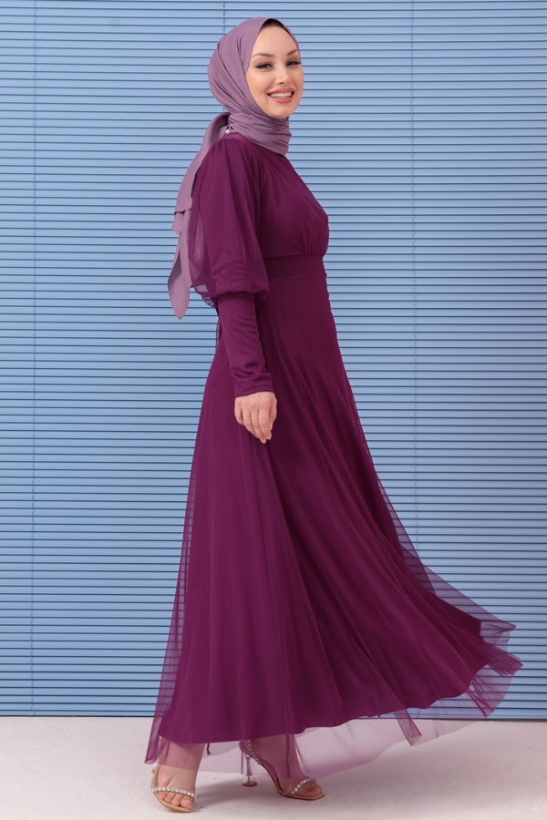 Abiye Elbise Mor - 10305 MOR