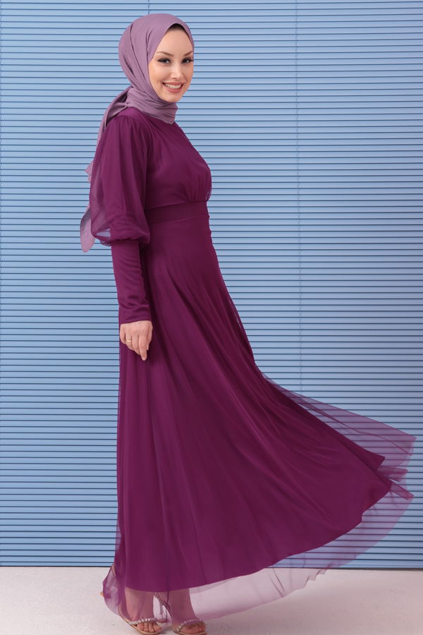 Abiye Elbise Mor - 10305 MOR