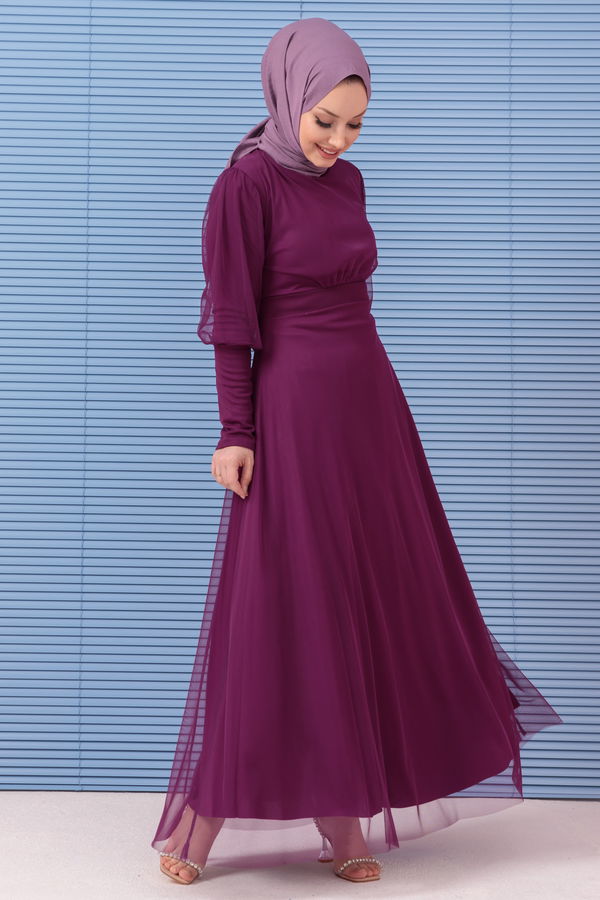Abiye Elbise Mor - 10305 MOR