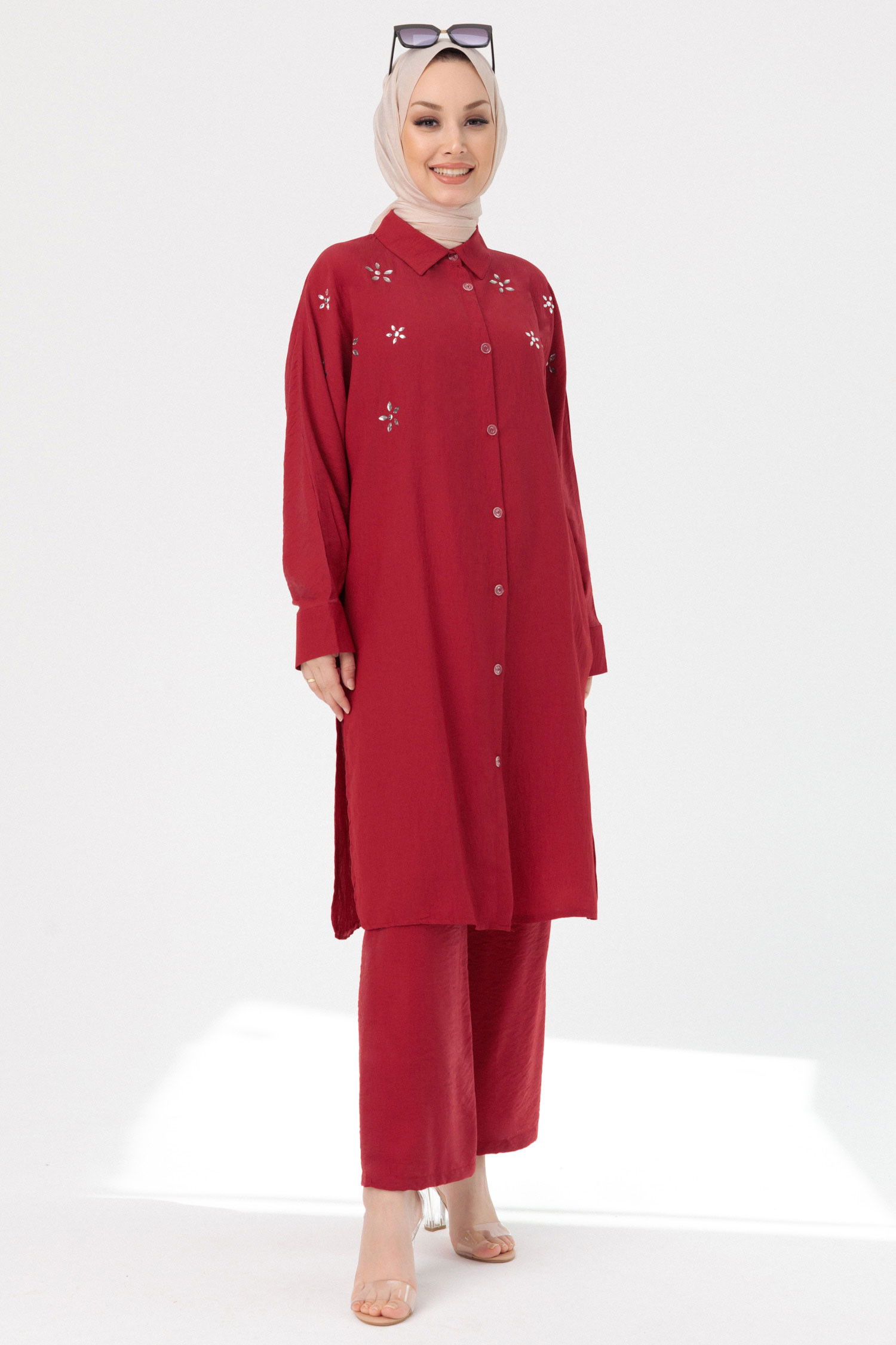 Tunık Pantolon Bordo - 3748 BORDO