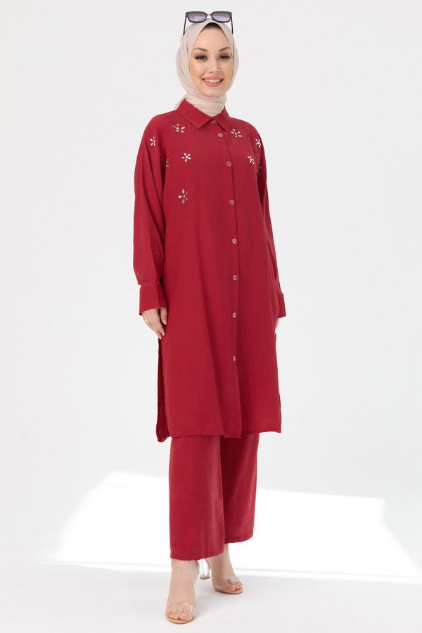 Tunık Pantolon Bordo - 3748 BORDO
