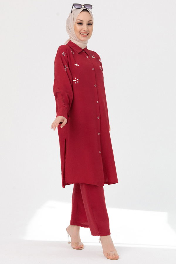 Tunık Pantolon Bordo - 3748 BORDO