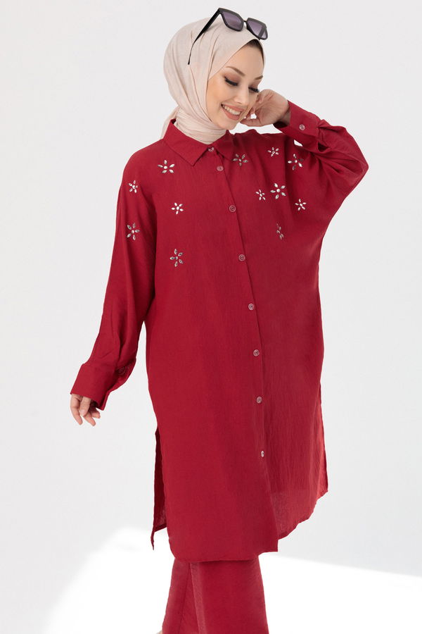 Tunık Pantolon Bordo - 3748 BORDO