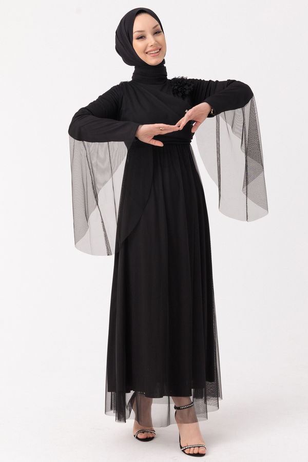 Abiye Elbise Siyah - 10304 SİYAH