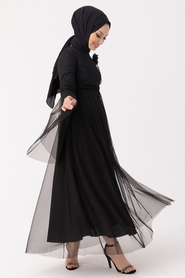 Abiye Elbise Siyah - 10304 SİYAH