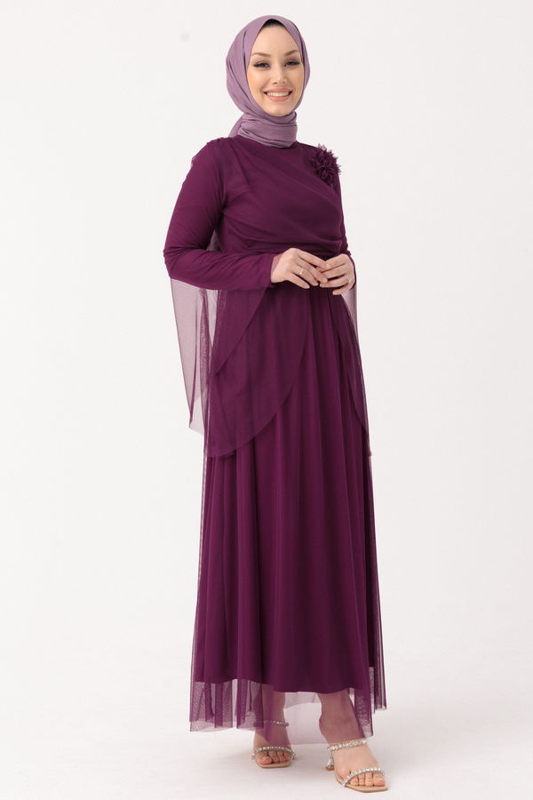 Abiye Elbise Mor - 10304