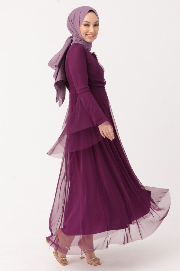 Abiye Elbise Mor - 10304