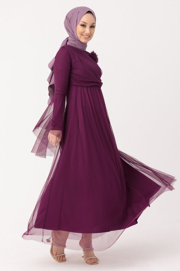 Abiye Elbise Mor - 10304
