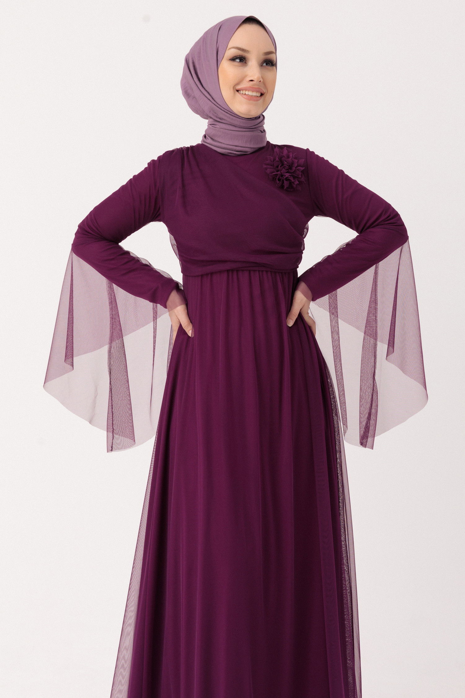 Abiye Elbise Mor - 10304
