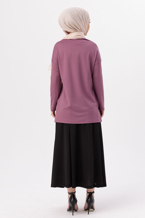 Bluz Etek KOYU LILA - 3766 Lila - 3766 LİLA