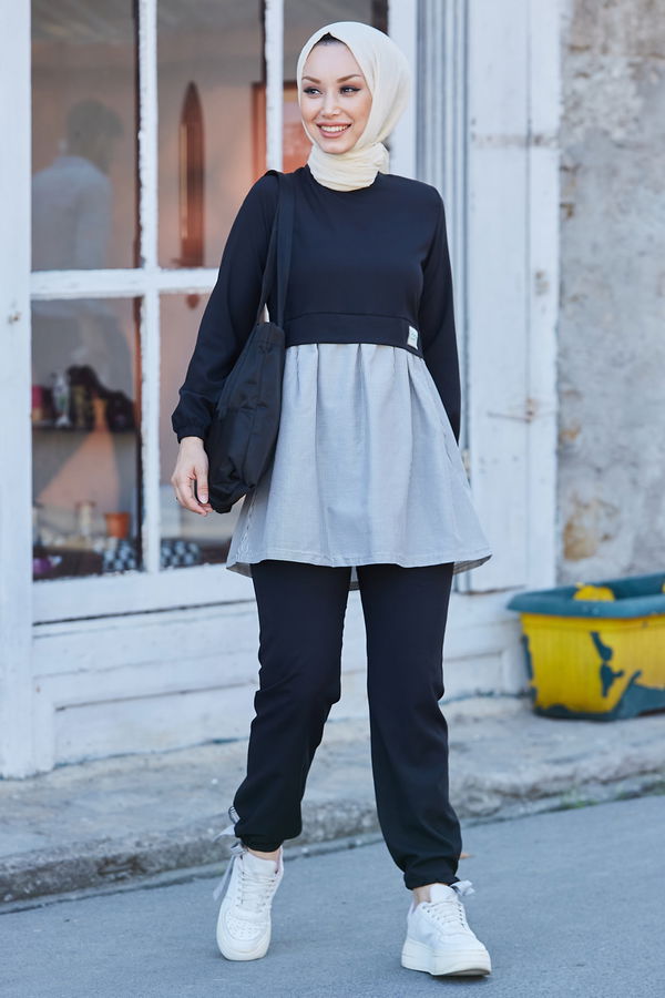 Tunik Pantolon Siyah - 10507