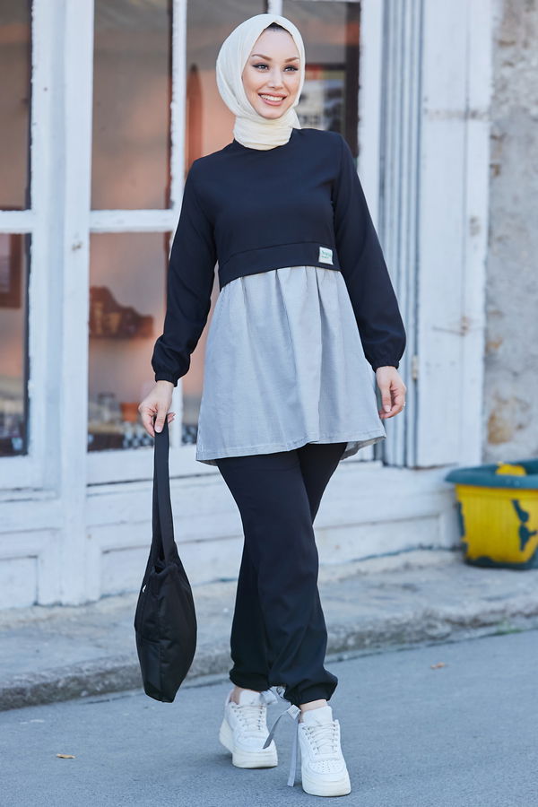 Tunik Pantolon Siyah - 10507