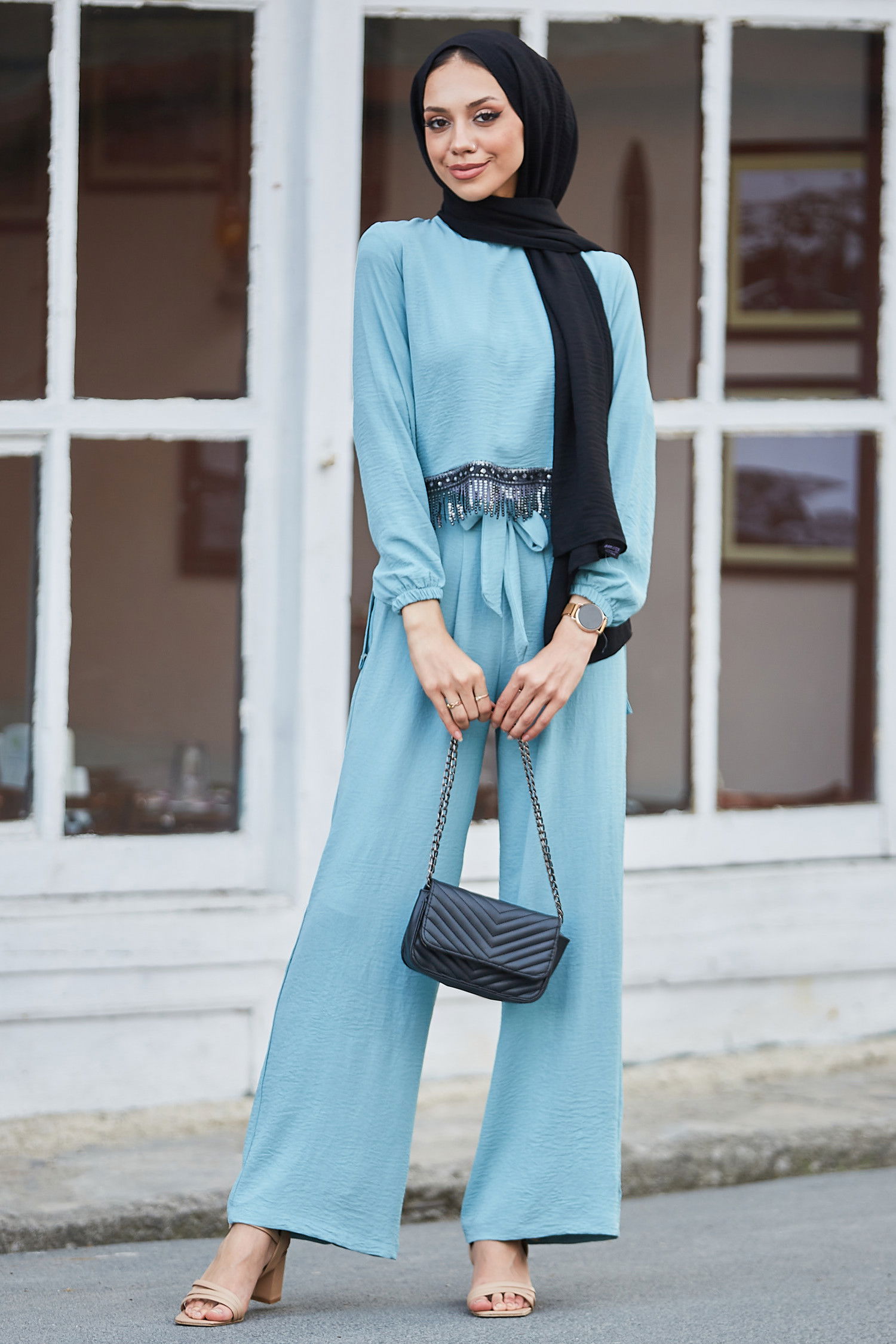 Bluz+Pantolon Yeşil - 10513